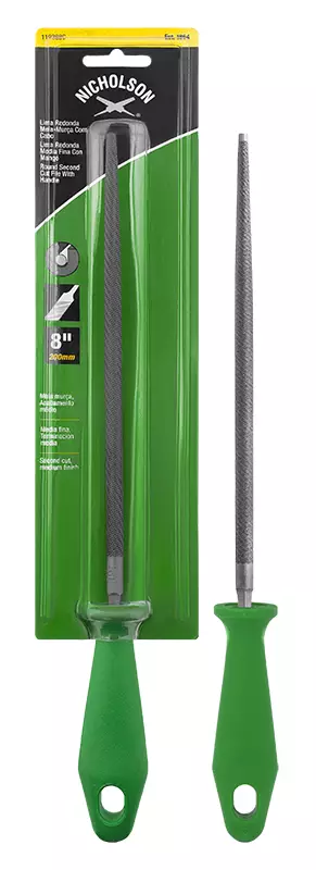 METALLIVIILA VARRELLA 200MM PYÖREÄ KARKEA - Viilat ja raspit - 6563 - 1