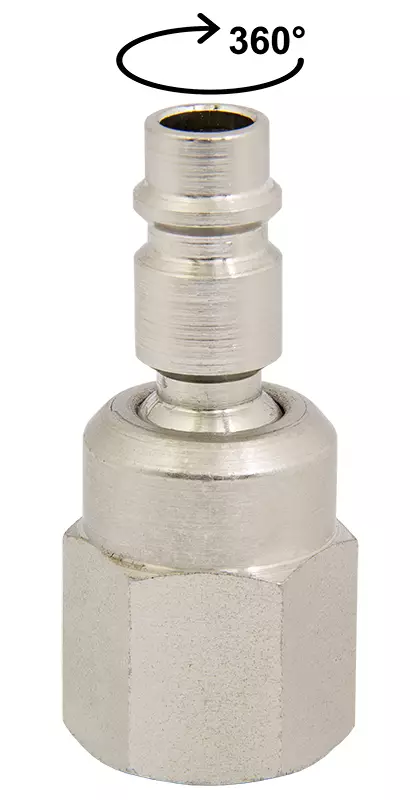 NIVELLIITIN 1/4" SISÄKIERTEELLÄ 360AST - Paineilmaliittimet - 6493 - 1