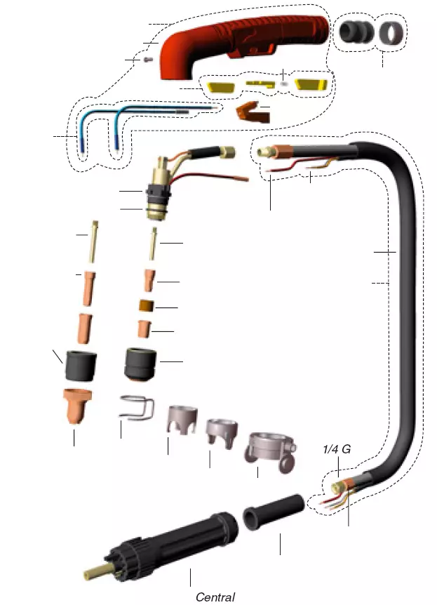 PLASMAPOLTIN A101 WAMETA 70 - Plasma-Polttimet ja kulutusosat - 16953 - 1