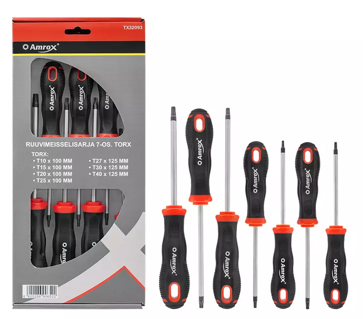 RUUVIMEISSELISARJA 7-OS. TORX - Ruuvitalttasarjat - 15013 - 1
