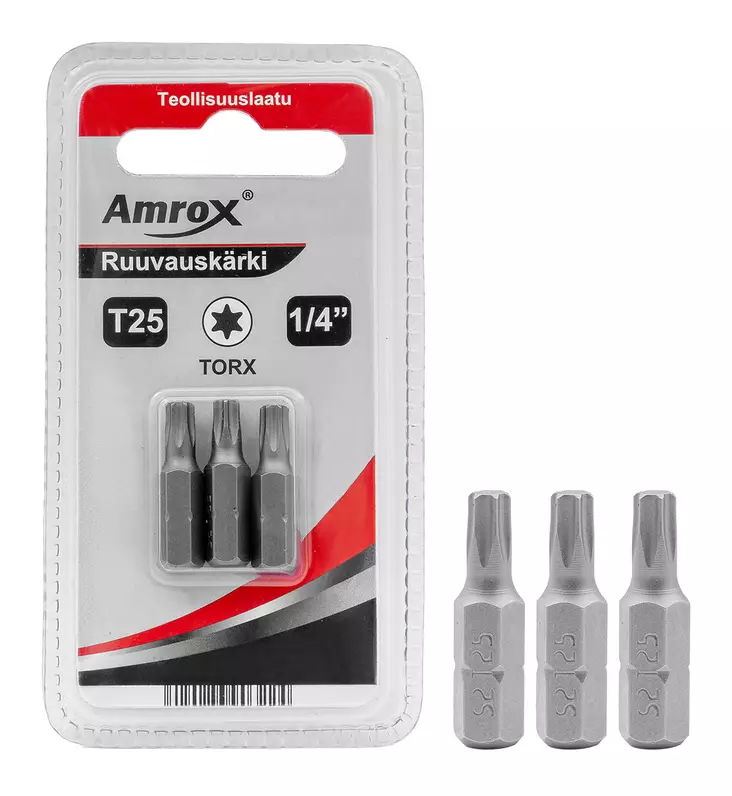 TORX-RUUVAUSKÄRJET 3-OS 1/4" Amrox - Ruuvauskärjet ja -sarjat - 31463 - 1