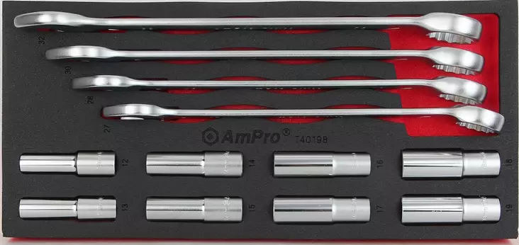 VA-KIINTOLENKKI- JA HYLSYSARJA 12-OS. - Työkalumoduulit - 5413 - 1