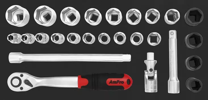 VA-TYÖKALUSARJA 1/2" 26-OS. FOAM - Työkalumoduulit - 5423 - 1