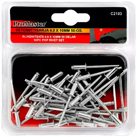 VETONIITIT 50 KPL ProMaster - Vetoniittipihdit ja -niitit - 4473 - 1