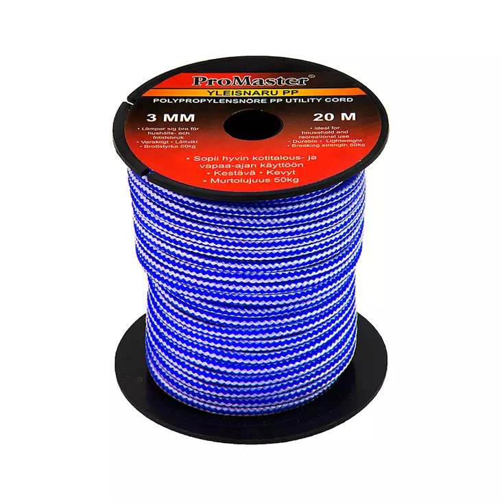 YLEISNARU PP 3MMX20M SININEN - Köydet - 5603 - 1