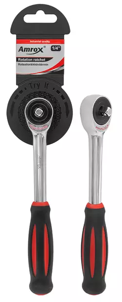 ROTAATIORÄIKKÄVÄÄNNIN 1/4" - Räikkävääntimet - 34724 - 1
