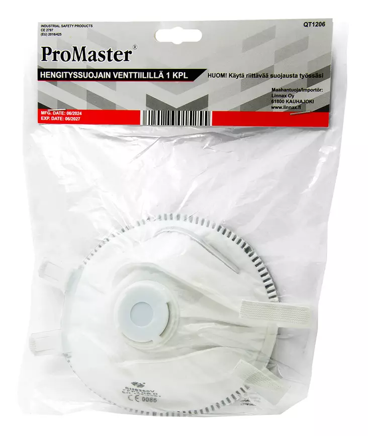 HENGITYSSUOJAIN VENT. 1KPL FFP3 - P3 luokan hengityssuojaimet - 5344 - 1