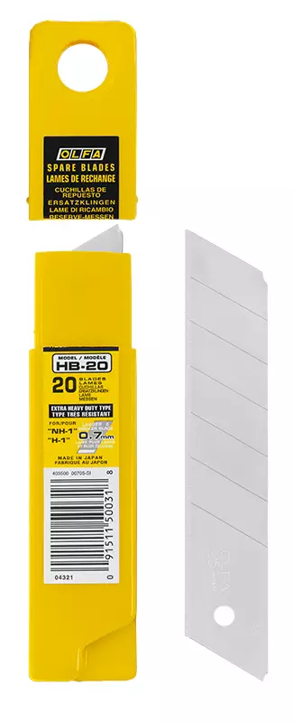 KATKOTERÄVEITSEN VARATERÄT 25MM 20KPL - Veitset ja varaterät - 13584 - 1