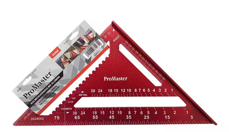 KOLMIOSUORAKULMA ALU 300MM - Suorakulmat ja astemitat - 19854 - 1