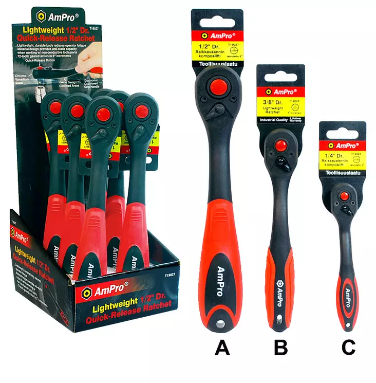 KOMPOSIITTIRÄIKKÄVÄÄNTIMET AmPro - Räikkävääntimet - 4424 - 1