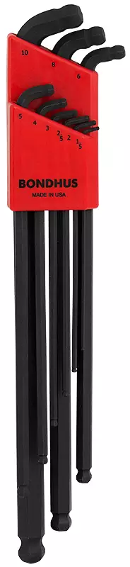 KUUSIOAVAINSARJA PALLOPÄÄ STUBBY TAIVUTETTU 1,5-10MM - Kuusiokoloavaimet ja sarjat - 6474 - 1