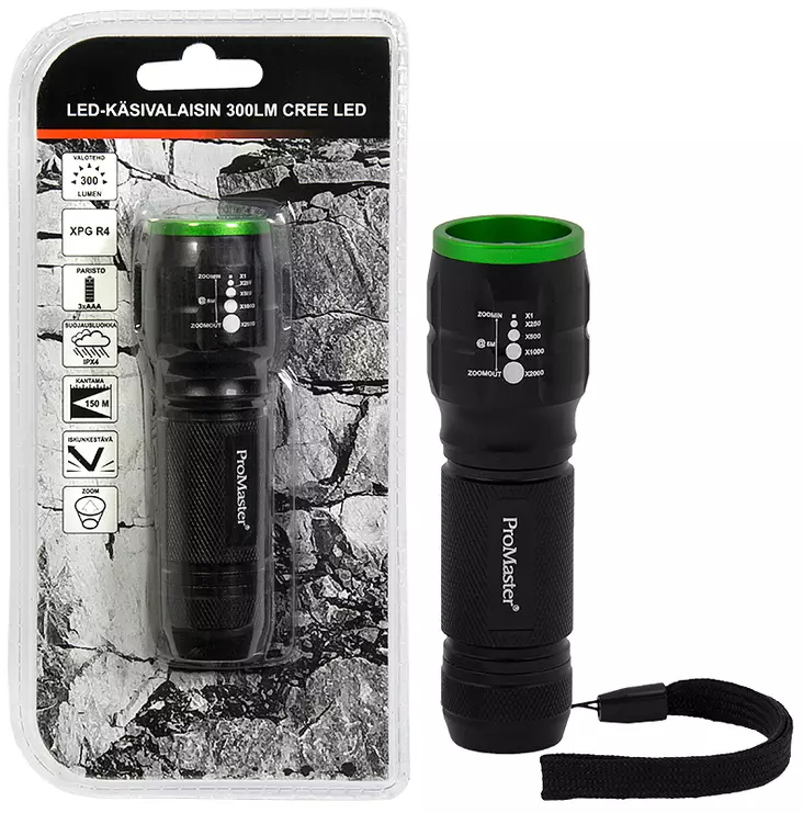 LED-KÄSIVALAISIN 300LM XPG R4 - Käsivalaisimet - 6204 - 1