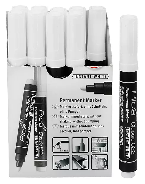 MERKINTÄTUSSI VALKOINEN 1-4MM - Merkintätuotteet - 4584 - 1