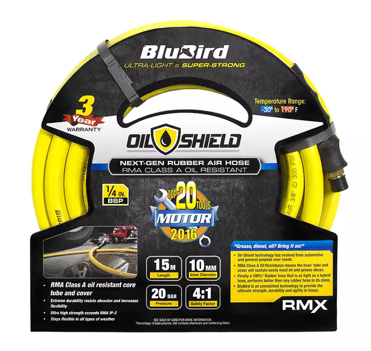 PAINEILMALETKU OILSHIELD 15M 3/8" - Paineilmaletkut, -kelat ja -pistoolit - 5434 - 1