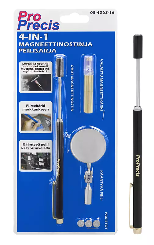PEILI- JA MAGNEETTINOSTINSARJA 13-53CM 220 G - Autotyökalut - 7544 - 1