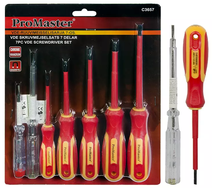 RUUVIMEISSELISARJA 7-OS. VDE - VDE-ruuvitaltat - 2944 - 1