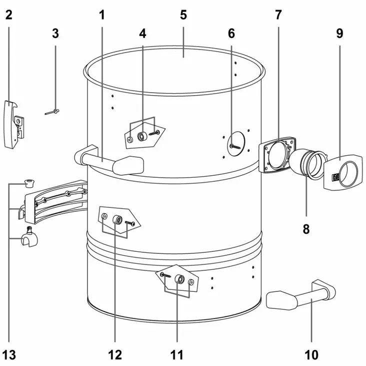 SÄILIÖ 600 SRJ COMPLETE - Clen imureiden muut osat ja tarvikkeet - 11944 - 1