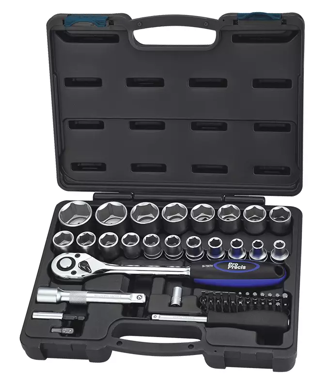 TYÖKALUSARJA 49-OS. 1/2" 8-32MM - Hylsysarjat 1/2" vääntiöllä - 7494 - 1