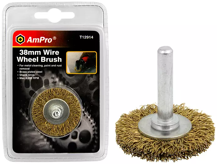 VIIMEISTELYPYÖRÖPUHDISTAJA 6MM/38MM - Teräsharjalaikat ja - harjat - 1524 - 1