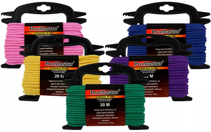 YLEISNARU PP 4MMX20M IP-ripustinpakkaus ProMaster - Köydet - 5674 - 1