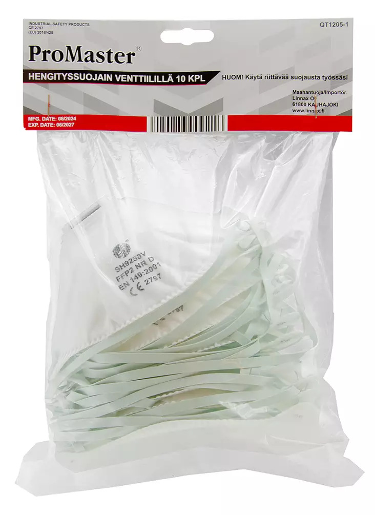 HENGITYSSUOJAIN VENT. 10KPL FFP2 - P2 luokan hengityssuojaimet - 1545 - 1