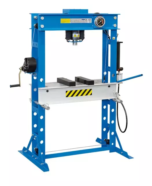 HYDRAULINEN PRÄSSI MANUAALISELLA JA PNEUMAATTISELLA OHJAUKSELLA - Fervi - 34915 - 1