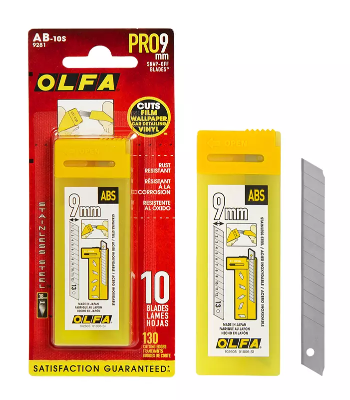 KATKOTERÄVEITSEN VARATERÄT 9 MM RST 10KPL/PKT - Veitset ja varaterät - 7175 - 1