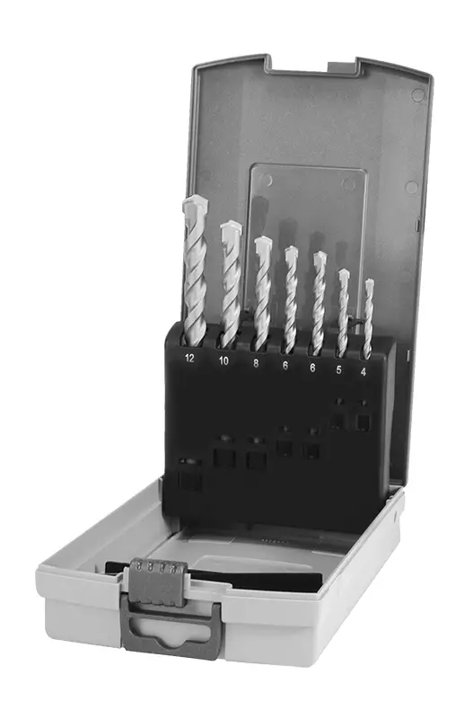 KIVISEINÄPORASARJA 7-OS. 4/5/2x6/8/10/12 - Kierukkaporasarjat HSS - 8365 - 1