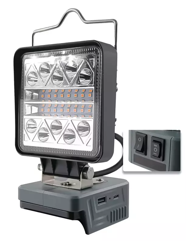 LED TYÖVALO 800-1800 LUMENIA MAKITA 18V AKULLE - Otsavalaisimet - 34945 - 1