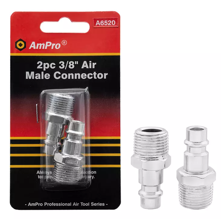 LIITIN 3/8" ULKOKIERTEELLÄ 2-OS. - Paineilmaliittimet - 15945 - 1