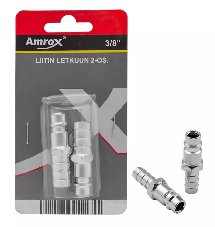 LIITIN LETKUUN 3/8" PI 2-OS. - Paineilmaliittimet - 18245 - 1