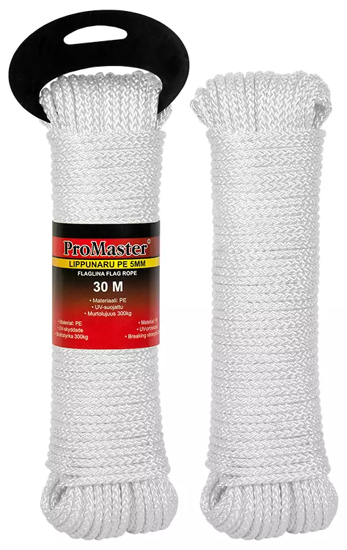 LIPPUNARU 5MM X 30M PE VALKOINEN - Köydet - 6685 - 1