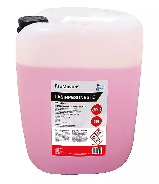 METANOLIPOHJAINEN TUULILASINPESUNESTE 70% 25L X 10KPL - Puhdistusaineet - 31465 - 1