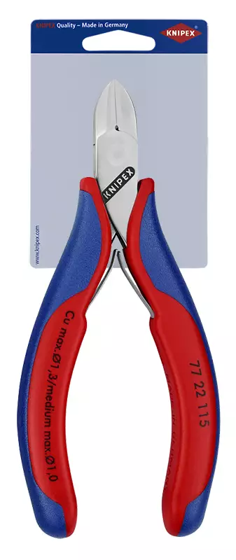 MIKROSIVULEIKKURIT 115 MM MEDIUM WIRE 1,0 MM - Elektroniikkapihdit ja tarkkuustyökalut - 6735 - 1