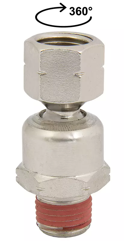 NIVELLIITIN 1/4" 360AST - Paineilmaliittimet - 6495 - 1