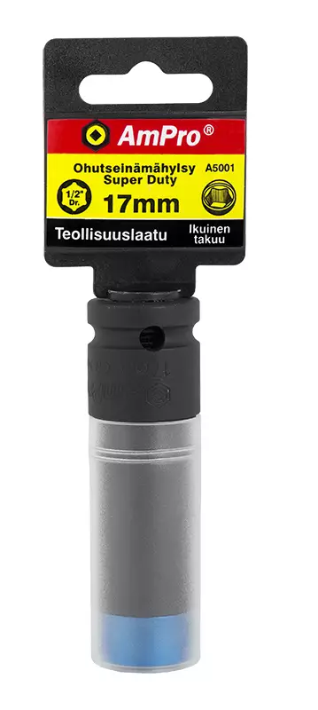 OHUTSEINÄMÄHYLSY 1/2" 17 MM SUPER DUTY - Voimahylsy 1/2" pitkä - 7715 - 1