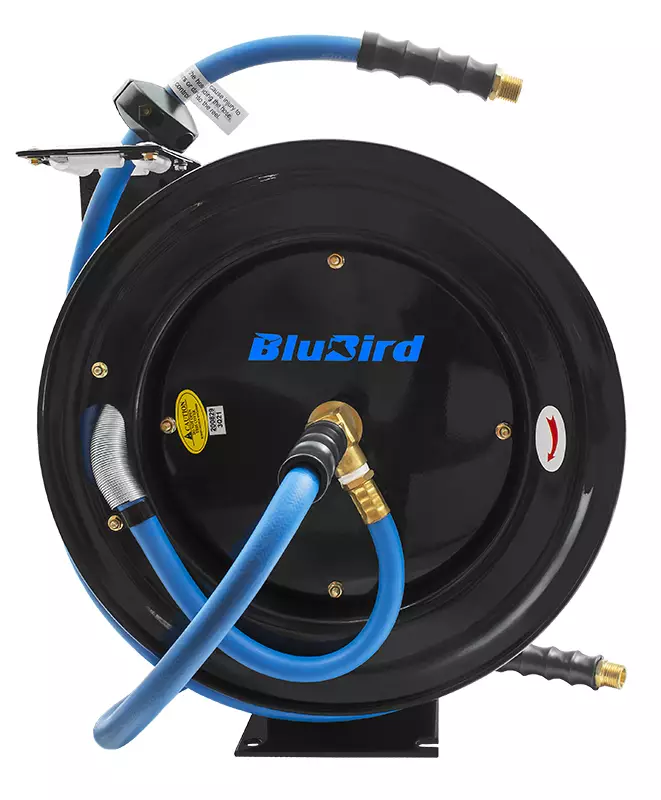 PAINEILMALETKUKELA 15M 1/2" KUMI BLUBIRD - Paineilmaletkut, -kelat ja -pistoolit - 14505 - 1