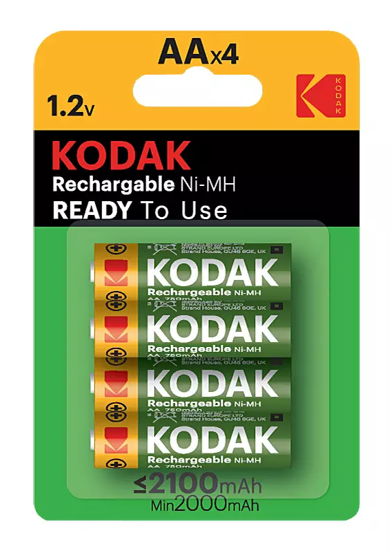 PARISTOAKKU AA 4KPL 1,2V 2100MAH - Ladattavat paristot- ja akut - 13645 - 1