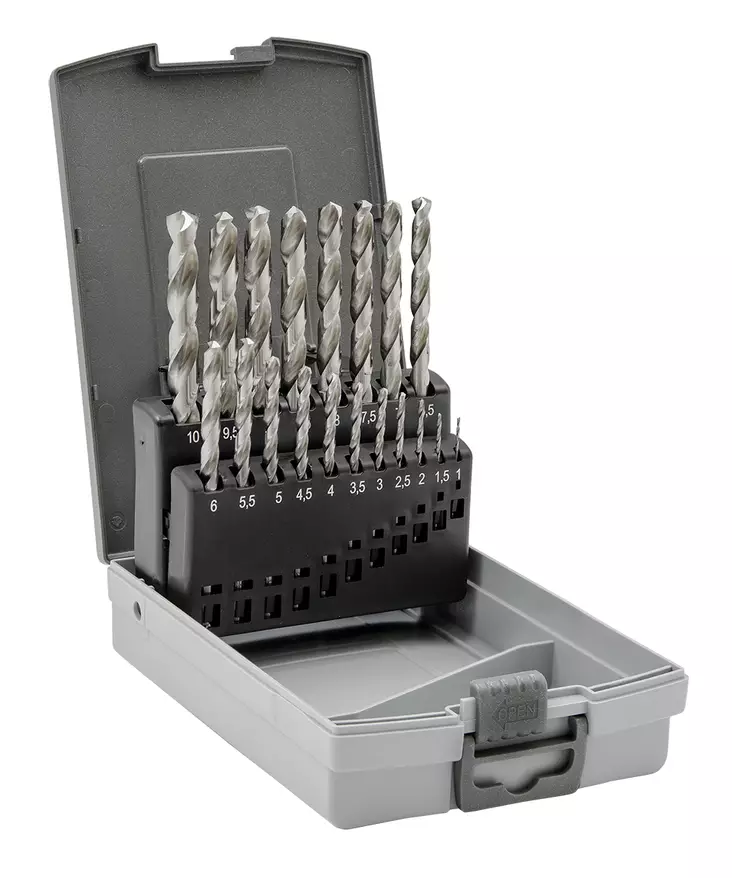 PORANTERÄSARJA HSS-G 19-OS 1-10MM DIN 338 - Kierukkaporasarjat HSS-G - 19525 - 1