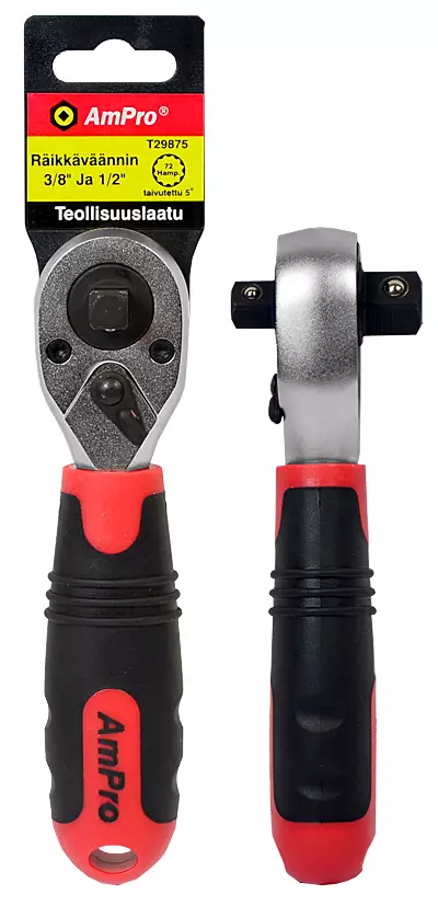 RÄIKKÄVÄÄNNIN 3/8" JA 1/2" - Räikkävääntimet - 335 - 1