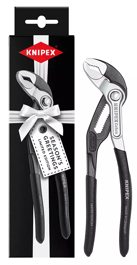 SIIRTOLEUKAPIHDIT 180 MM COBRA LIMITED EDITION MUSTA - Putkipihdit ja siirtoleukapihdit - 18365 - 1