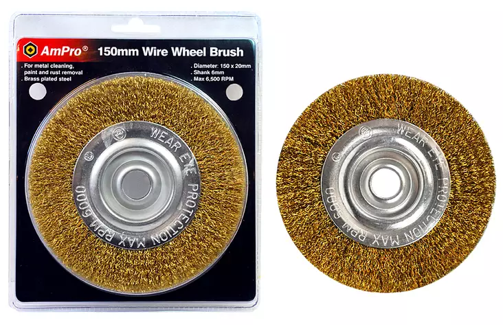 TERÄSLANKALAIKKAPUHDISTAJA 20MM/150MM - Teräsharjalaikat ja - harjat - 845 - 1