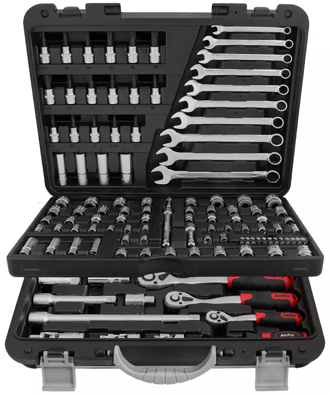 TYÖKALUSARJA PRO 1/4" 3/8" 1/2" 130-OS. - Hylsysarjat 1/4" vääntiöllä - 5565 - 1