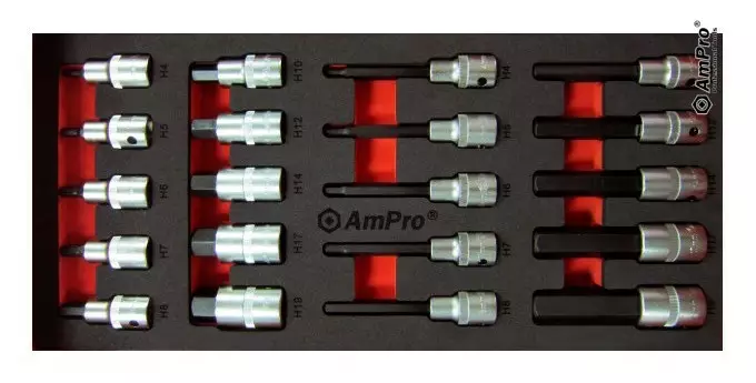 VA-KUUSIOHYLSYSARJA 1/2" 20-OS. FOAM - Työkalumoduulit - 5425 - 1