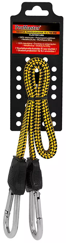 VENYVÄ TAAKKANARU KELTAINEN 19X750MM - Köydet - 5615 - 1