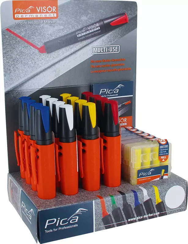 VISOR VAHALIITU ORANSSI DISPLAY - Merkintätuotteet - 6715 - 1