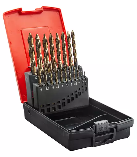 METALLIPORANTERÄSRJ. HSS-E CO5 SPEEDSTEP 19-OS.1-10MM - Kierukkaporasarjat HSS-G - 31736 - 1