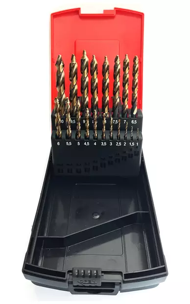 METALLIPORANTERÄSRJ. HSS-E CO5 SPEEDSTEP 19-OS.1-10MM - Kierukkaporasarjat HSS-G - 31736 - 1