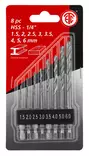 METALLIPORANTERÄSARJA 8-OS. 1,5-6MM HSS - Kierukkaporasarjat HSS - 6976 - 2