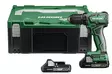HIKOKI DS18DD 18V pora- ja ruuvinväännin akkuineen ja salkkuineen